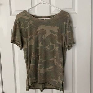 Free People Camo Tee
